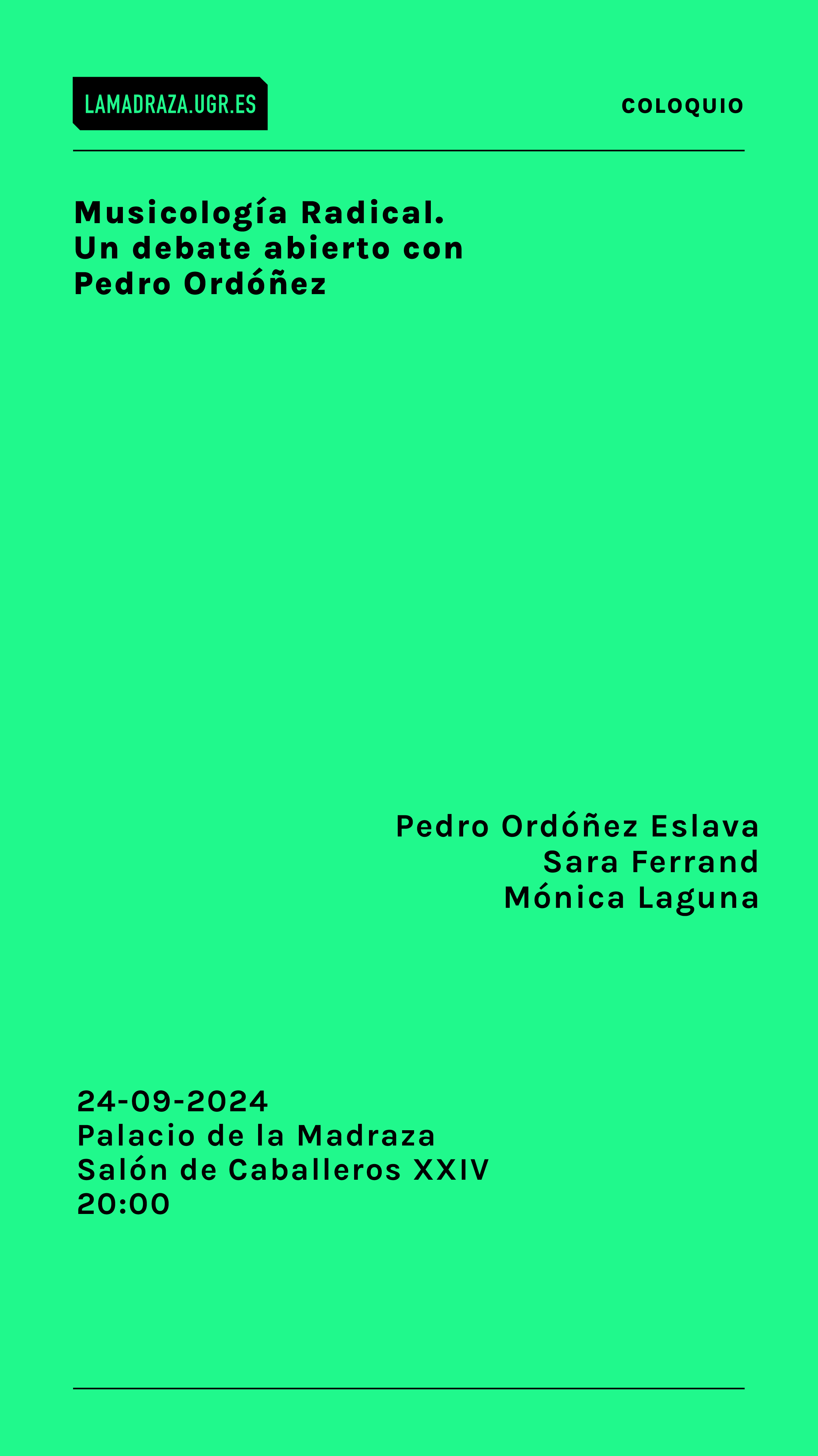 Cartel de presentación