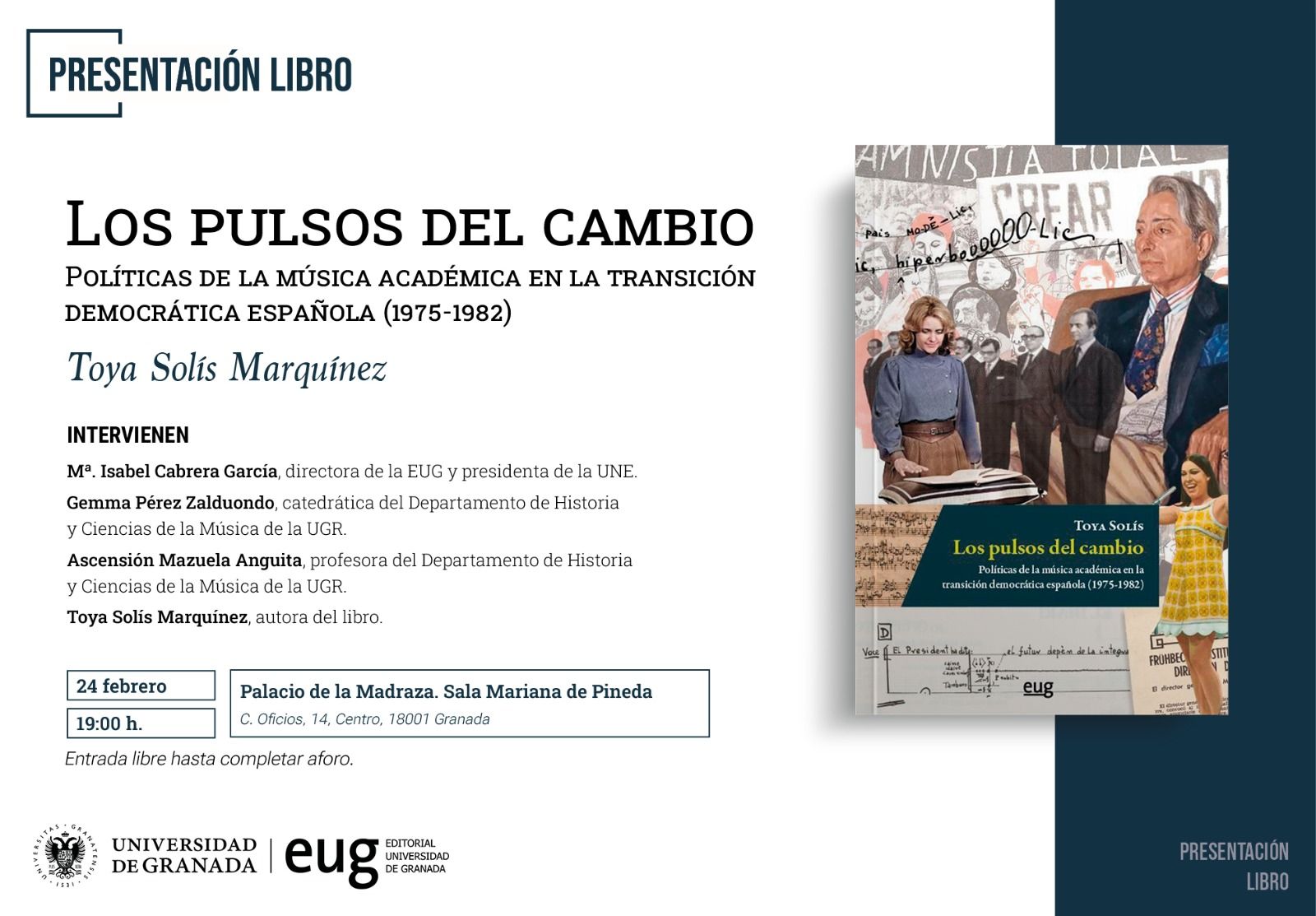 Cartel de presentación del libro