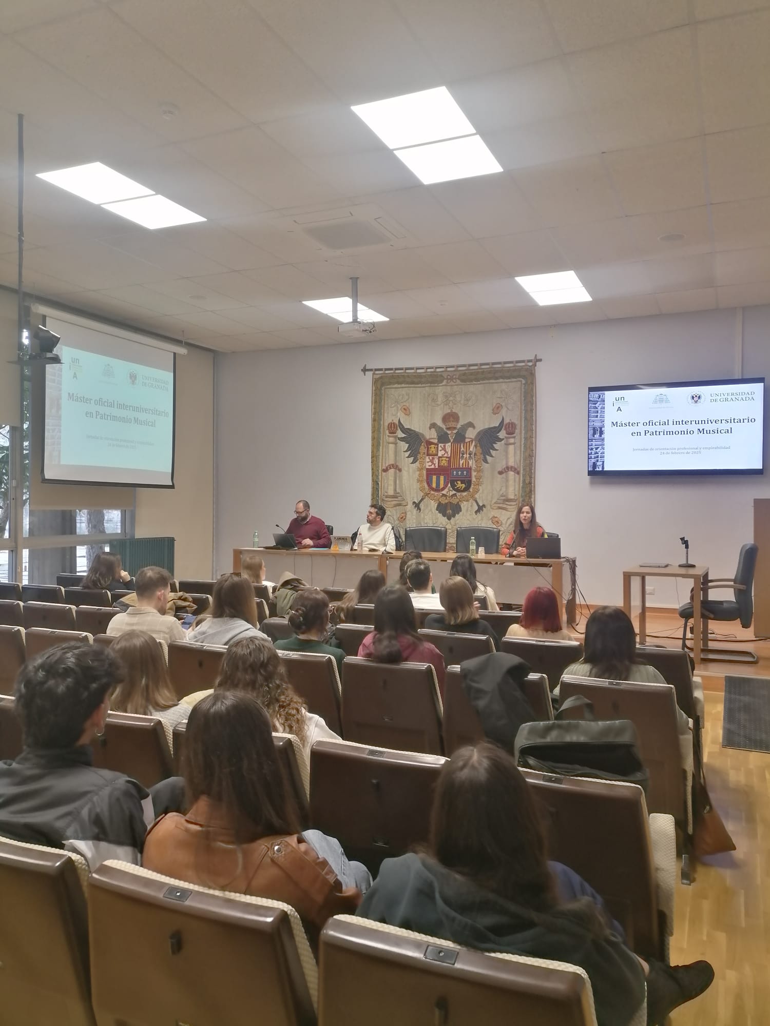 Fotografía de la sala durante las jornadas