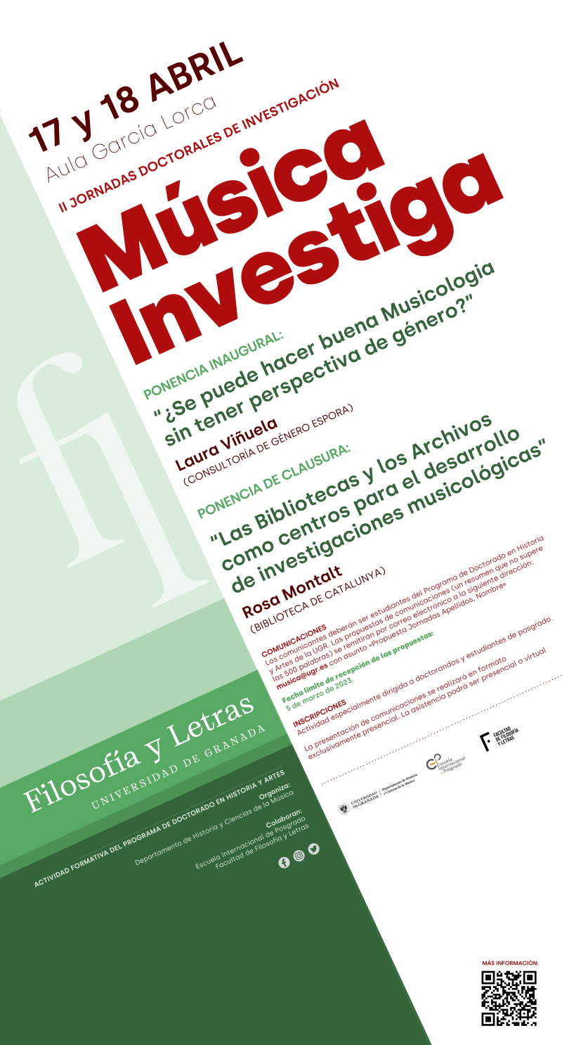 Cartel Jornadas doctorales de Investigación