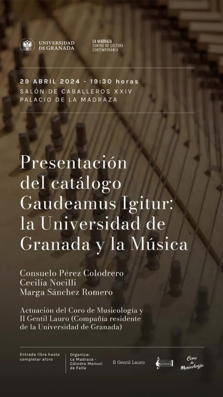 Cartel de presentación de la exposición Gaudeamus Igitur Cartel de presentación de la exposición Gaudeamus Igitur