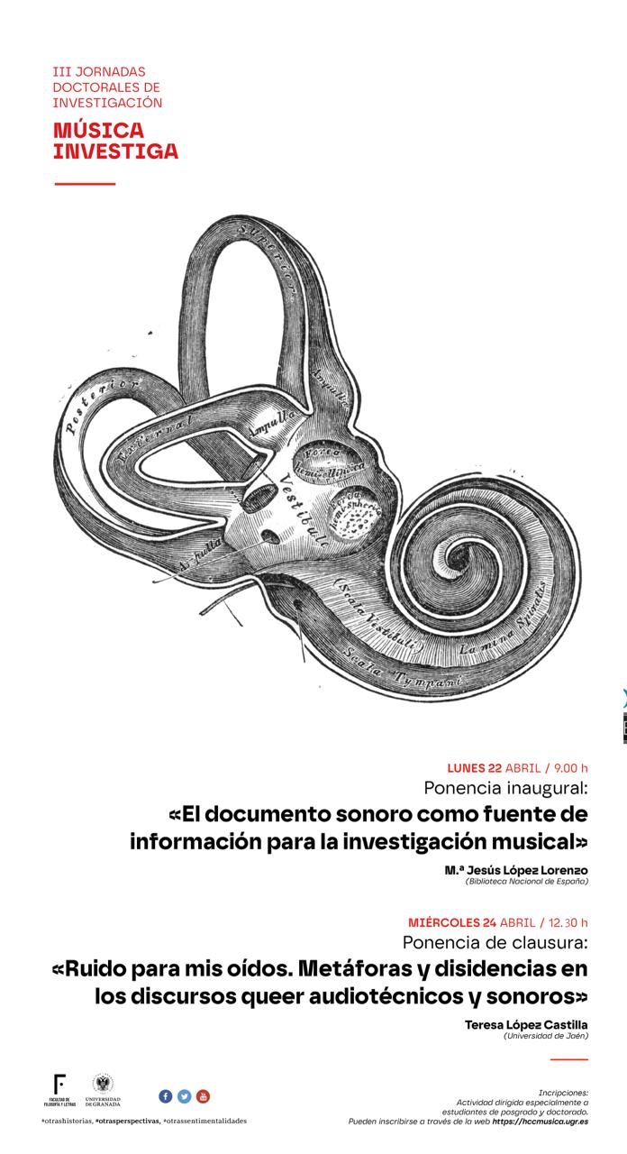 Cartel III Jornadas Música Investiga Cartel III Jornadas Música Investiga