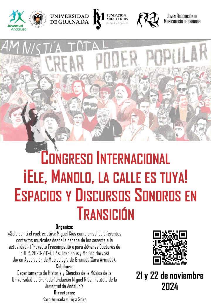 Cartel Congreso Internacional ¡Ele, Manolo, la calle es tuya! Cartel Congreso Internacional ¡Ele, Manolo, la calle es tuya!