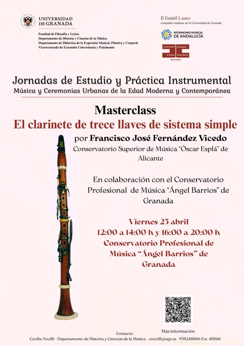 Cartel de presentación masterclass Cartel de presentación masterclass